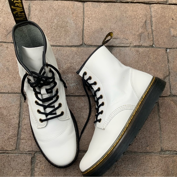 Dr. MARTENS | ZAVALA White Combat Boots | Mens 9 | Women’s 10 - Picture 6 of 10